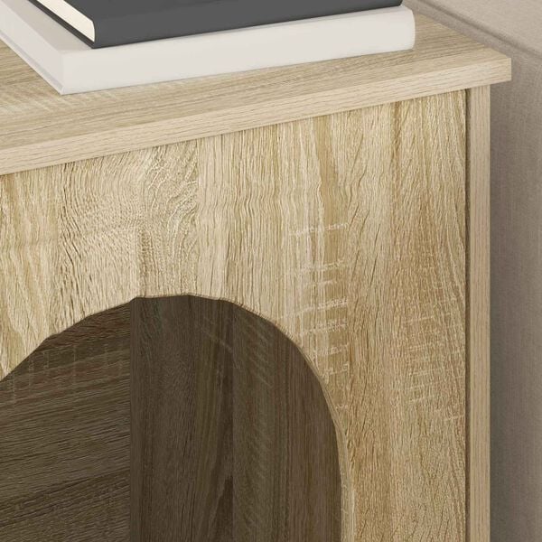 vidaXL Katės namelis Sonoma 53 x 52 x 62 cm Apdirbta mediena