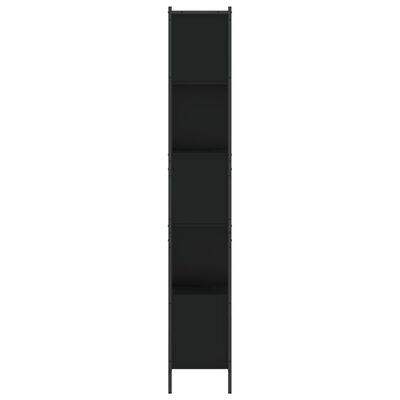 vidaXL Knygų spinta, juodos spalvos, 72x28x172cm, apdirbta mediena