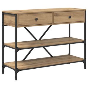 vidaXL Konsolinis stalas Ruda 100 x 34,5 x 75 cm Medis