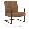 vidaXL Gembinė kėdė, rudos spalvos, audinys