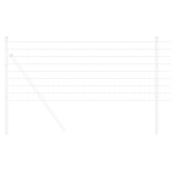 vidaXL Euro tvora Sidabro 0.8 x 10 m Karštai cinkuotas geležis