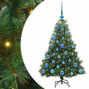 vidaXL Dirbtinė Kalėdų eglutė su 150 LED Žalia 120 cm PE ir PVC