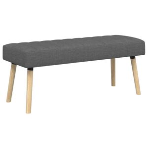 vidaXL Kanalo pamink&scaron;tintas suolas Tamsiai pilka 110 x 40 x 46 cm