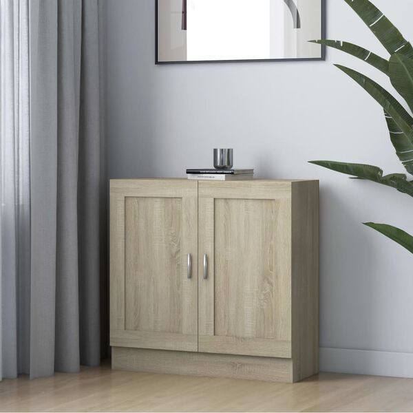 vidaXL Spintelė knygoms, ąžuolo, 82,5x30,5x80cm, apdirbta mediena