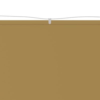 vidaXL Vertikali markizė, smėlio spalvos, 60x360cm, oksfordo audinys