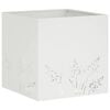 vidaXL Sodo vazonas Balta 50 x 50 x 49 cm &Scaron;altai valcuotas plienas