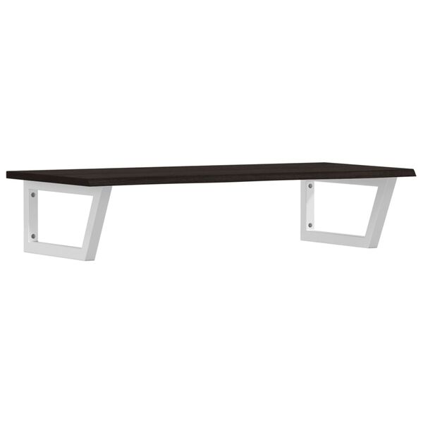 vidaXL Lentyna praustuvui, plienas ir ąžuolo medienos masyvas