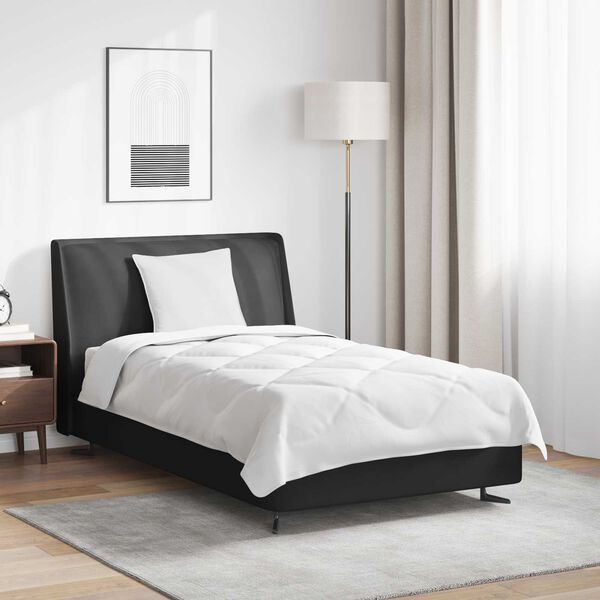 vidaXL Visų sezonų antklodė su pagalve 2 pcs Balta Mikropluo&scaron;tas