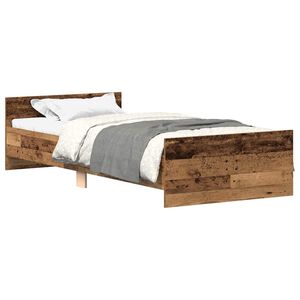 vidaXL Lovos rėmas be čiužinio, medienos dizaino, 90x200 cm