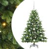 vidaXL Dirbtinė Kalėdų eglutė su 150 LED Žalia 120 cm PE ir PVC