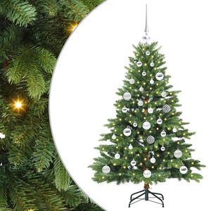 vidaXL Dirbtinė Kalėdų eglutė su 150 LED Žalia 120 cm PE ir PVC