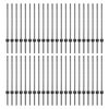 vidaXL Tvorelės stulpas 44 pcs Pilka 120 cm Plienas