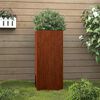 vidaXL Lovelis, 32x29x75cm, Corten plienas