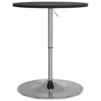 vidaXL Baro stalas, juodas, 60x60x90cm, apdirbta mediena ir plienas
