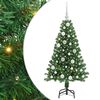 vidaXL Dirbtinė Kalėdų eglutė Žalia 120 cm PVC ir Plienas ir Plastikas