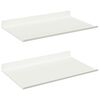 vidaXL Plūduriuojanti lentyna 2 vnt. Baltas 30 x 18 x 2,5 cm Plienas
