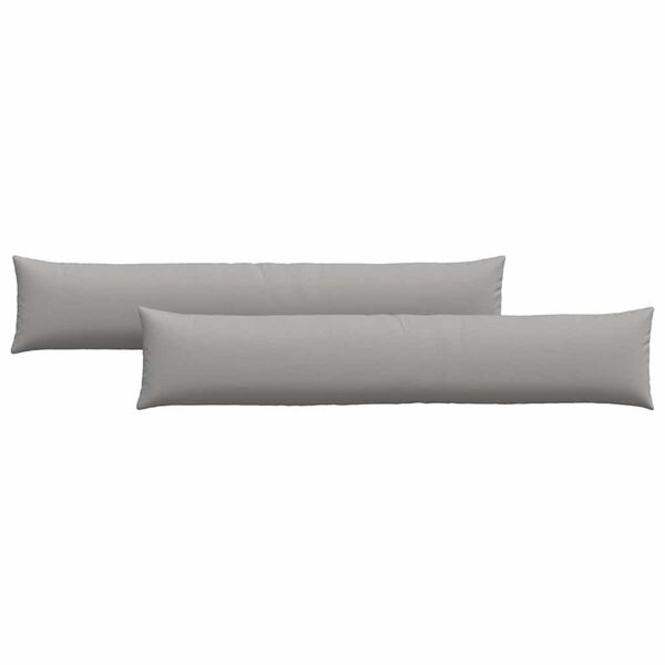 vidaXL Sofa Pagalvės 2 pcs Debesų pilka 200 x 40 cm audinys