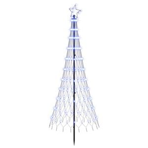 vidaXL LED Kalėdų medis 180 cm 230 LED Mėlyna Geležis Juoda