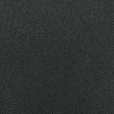 vidaXL Krėslas su pakoja, tamsiai pilkos spalvos, audinys