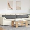 vidaXL Sofa Pagalvės 2 pcs Tamsiai pilka 145 x 40 cm audinys
