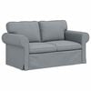 vidaXL Sofa &Scaron;viesiai pilka 155 x 82 x 80 cm audinys