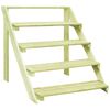 vidaXL Stovas augalams, 80x80x80cm, impregnuota pu&scaron;ies mediena