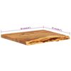 vidaXL Vonios spintelės stalviršis, 58x52x3,8cm, akacijos masyvas