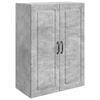 vidaXL Prie sienos montuojama spinta Betono pilka 66 x 34,5 x 90 cm