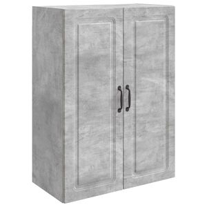 vidaXL Prie sienos montuojama spinta Betono pilka 66 x 34,5 x 90 cm