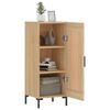 vidaXL &Scaron;oninė spintelė, ąžuolo spalvos, 34,5x34x90cm, apdirbta mediena