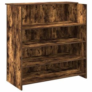 vidaXL Registratūra, dūminio ąžuolo, 100x50x103,5 cm, apdirbta mediena