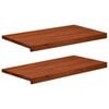 vidaXL Langų palangės 2 vnt. Ruda 80x 40 x 2 cm Kietas bukas medis