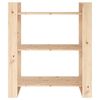 vidaXL Knygų spintelė/kambario pertvara, 80x35x91 cm, pušies masyvas