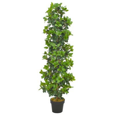 vidaXL Dirbtinis augalas-lauramedis su vazonu, žalios spalvos, 150cm