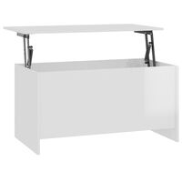 vidaXL Kavos staliukas, baltas, 102x55,5x52,5cm, apdirbta mediena