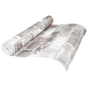 vidaXL 3D kieta tapetai Mūras 10 x 0,53 m Nekvėpuojantis audinys