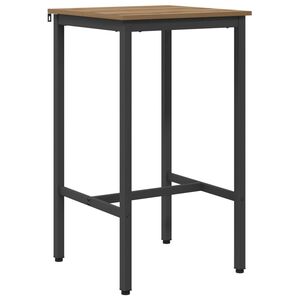 vidaXL Baro stalas 52 x 52 x 90 cm Apdirbta mediena Artisano ąžuolo