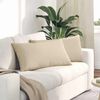 vidaXL Sofa Pagalvės 2 pcs Kreminė 80 x 40 cm audinys