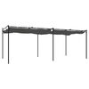 vidaXL Pergolė su ištraukiamu stogu, antracito spalvos, 589x292x230cm