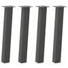 vidaXL Konsolinio stalo kojos, 4 vnt., antracito spalvos, 72 cm, plienas