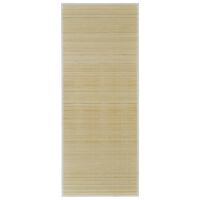 vidaXL Bambukinis kilimas, 100x160 cm, natūralios spalvos