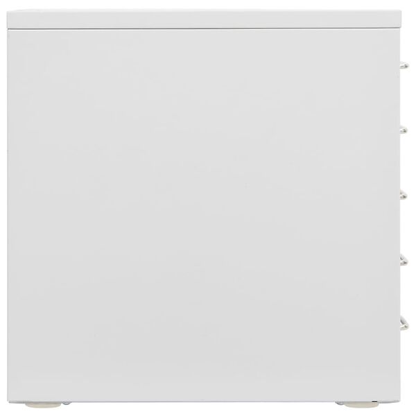 vidaXL Biuro spintelė, pilkos spalvos, 28x35x35cm, metalas