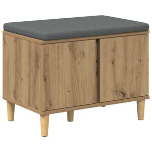 vidaXL Koridoriaus suolas Amatinė Ąžuolas 60 x 38 x 46 cm