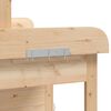 vidaXL Sodinimo stalas su spintele, 110,5x45x124,5cm, eglės masyvas