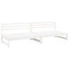 vidaXL Vidurinės sodo sofos dalys, 2vnt., baltos, 120x80cm, pu&scaron;is