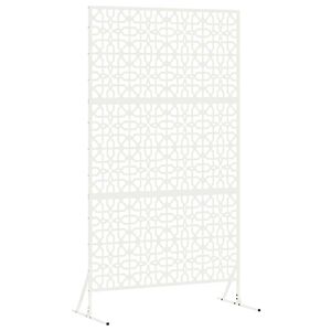 vidaXL Privatumo žaliuzės 100 x 50 x 180 cm Plienas Balta