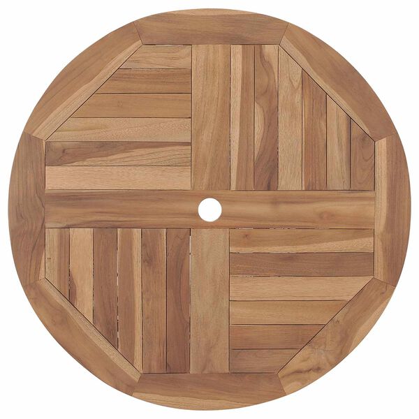 vidaXL Sodo valgomojo komplektas 3 pcs Ruda Kietos akacijos mediena