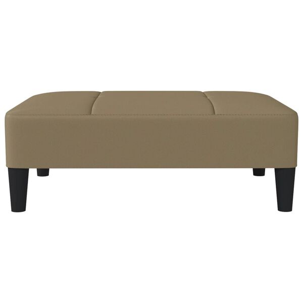 vidaXL Pakoja, kapučino spalvos, 78x56x32cm, dirbtinė oda