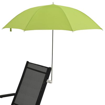 vidaXL Skėčiai stovyklavimo kėdei, 2vnt., žalios spalvos, 105cm