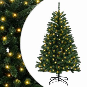 vidaXL Dirbtinė Sulankstoma Kalėdų Eglutė 180 cm 300 LED &Scaron;ilta balta